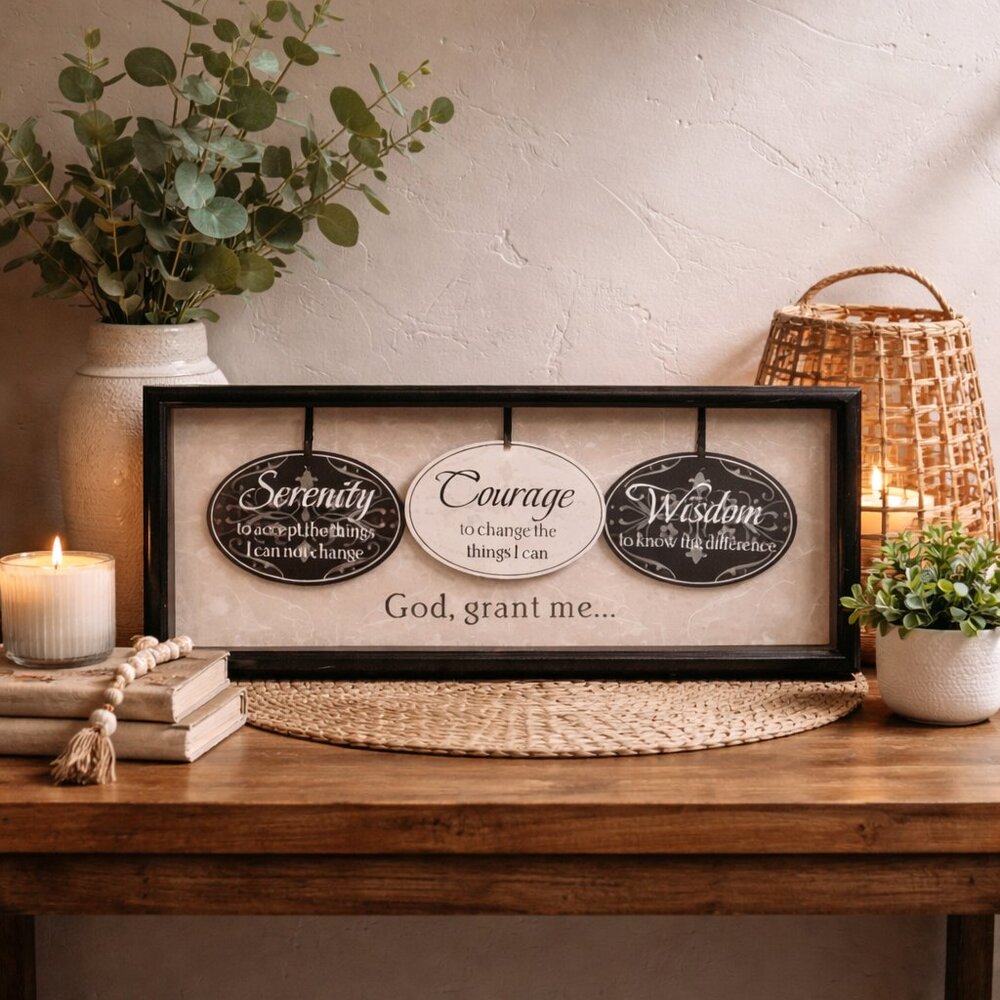 Serenity Prayer Framed Sign